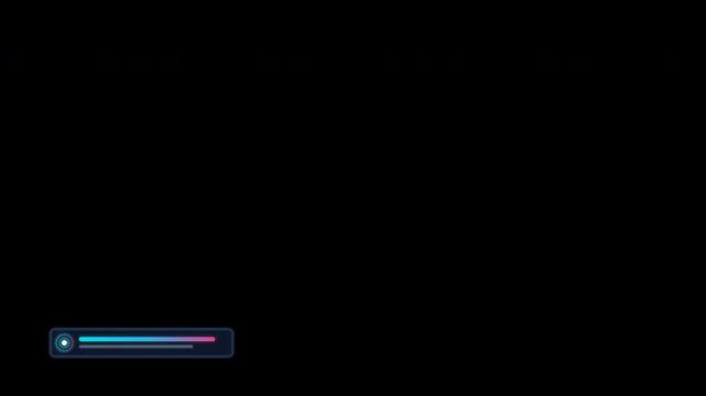 Minimalist Gradient Social Media Lower Third Alpha Channel