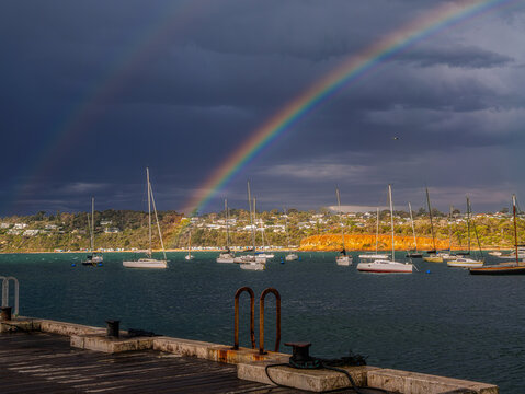 Double Rainbow Over Mornington Anchorage