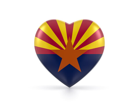 Arizona state heart flag