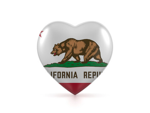 California state heart flag