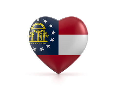 Georgia state heart flag