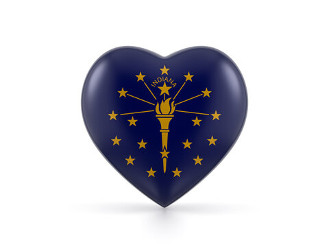 Indiana state heart flag