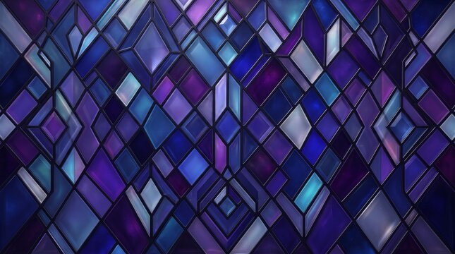 Cosmic indigo diamond tessellate