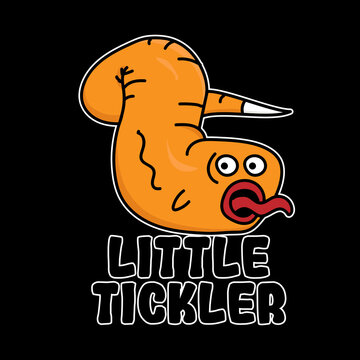 Funny Tickling Finger Little Tickler Doodle Sticker