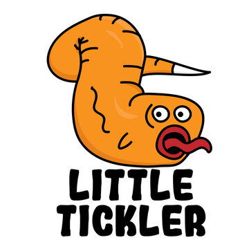 Funny Tickling Finger Little Tickler Doodle Sticker