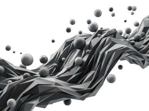 Photorealistic high end 3d cgi render of clear liquid water splash dynamic motion isolated on background for professional graphic design