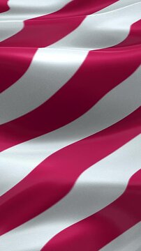 Vertical Liberia Flag Animation with Realistic Fabric Texture, Wind Motion and Subtle Grunge Background