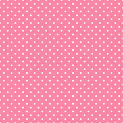 Pink background with white polka dot pattern background wallpaper repeating abstract backdrop material geometric ©  SobuzForge