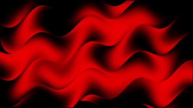 Red wave pattern transitions across a black background