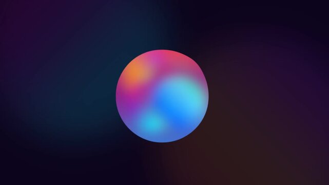 Abstract liquid metaball shape animation with vibrant gradient colors, fluid morphing organic blob motion graphic on dark background