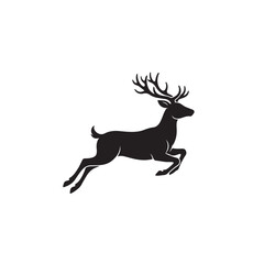 Fototapeta premium silhouette of a deer