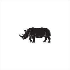 Powerful Rhino Standing Alone Minimal Design © MDNASIRUL