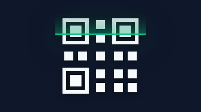 Digital scanning of multiple qr codes with glowing light effects