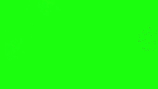 Chroma key green screen with a subtle blast effect on the edge.