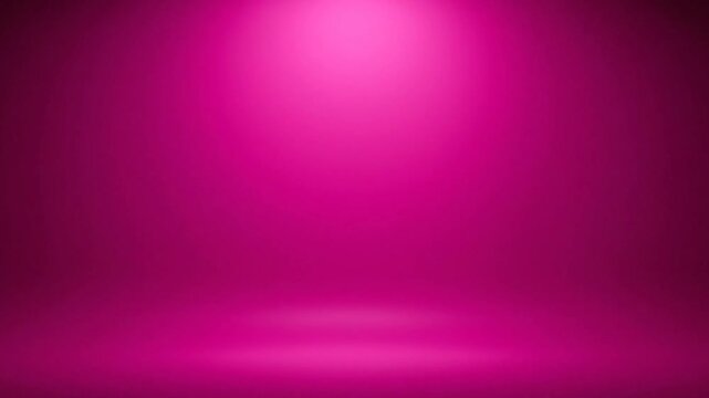 Pink studio background with spotlight illuminating empty room interior