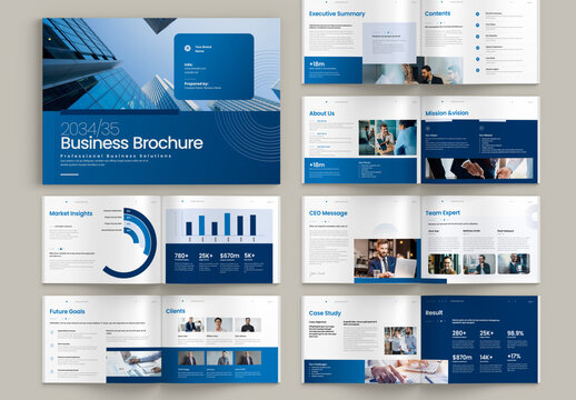 Business Brochure Landscape Layout