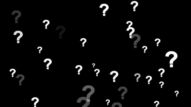 Question Marks Animation Moving on Alpha Channel Transparent Background. Question mark animation pop up question mark flat. question marks animation. question marks animated on green screen