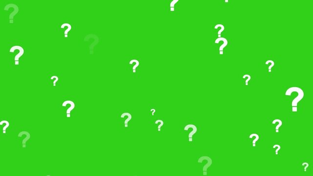 Question Marks Animation Moving on Alpha Channel Transparent Background. Question mark animation pop up question mark flat. question marks animation. question marks animated on green screen