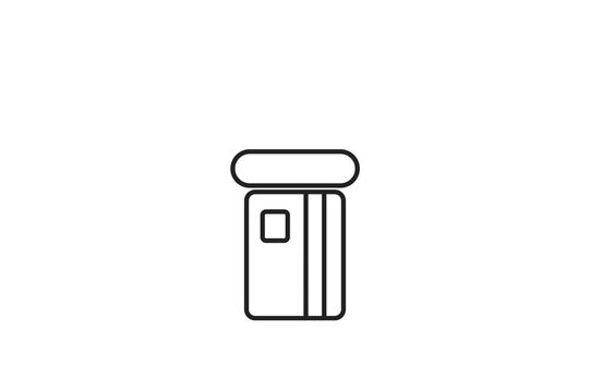 Animation of Credit Card Inserting into Payment Terminal Reader Slot