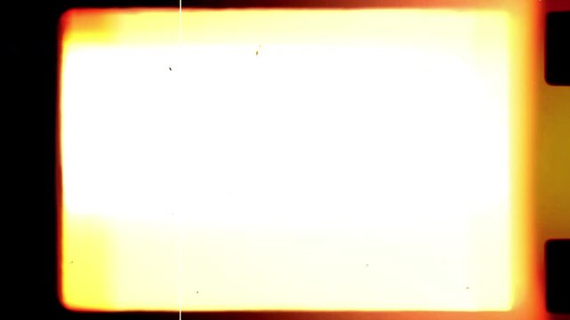 Warm vintage film burn overlay video effect