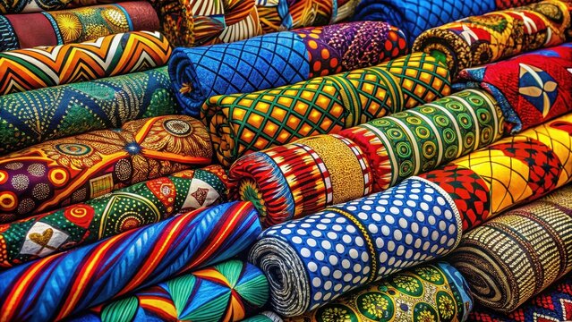 Colorful Traditional African Bales of Ankara Print Fabric , ankara print fabric, textile patterns