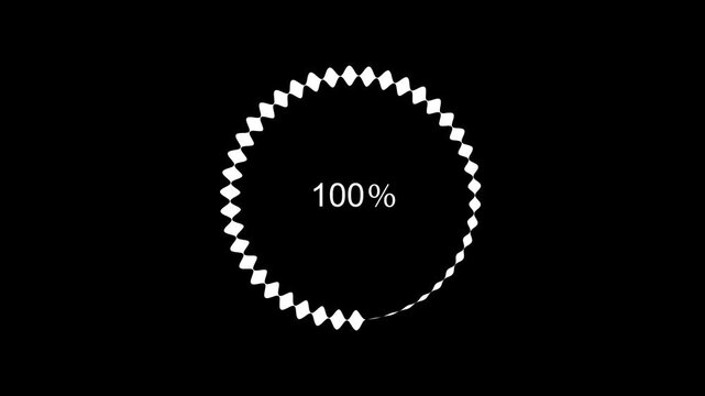 Data Processing Loading Animation with Waiting Progress Bar Visualization
