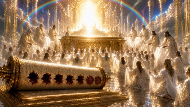 Fifth Seal &mdash; The Cry of the Martyrs Under the Altar | Revelation 6:9&ndash;11  

depicting the souls of faithful martyrs under the heavenly altar, crying out for justice and receiving white robes as a symbo