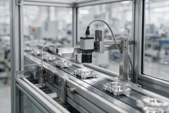 Automated Vision Inspection System on Production Line in Modern Factory