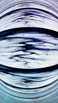 Blue-Toned Spherical Lens-Distorted Abstract Background