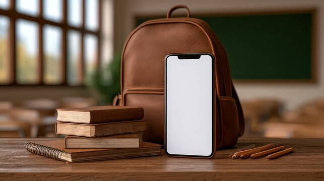 Back to School Scene with Apple iPhone 12