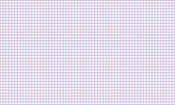 White fine graph paper texture background with seamless pink and blue grid line pattern for math
