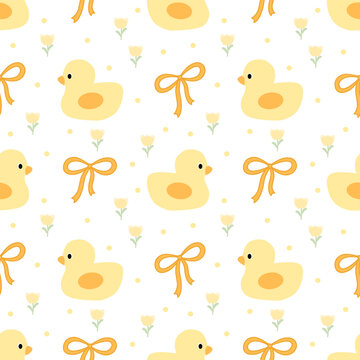 seamless pattern with duck