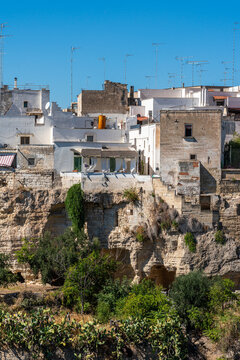 Scenic sight in the town of Massafra, Province of Taranto, Apulia (Puglia), southern Italy.