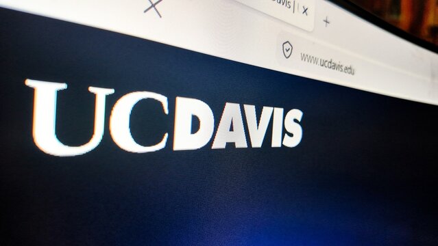  a computer screen with university california davis website displayed..