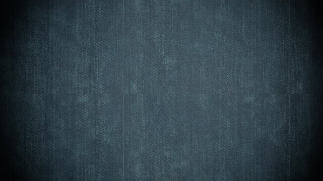Denim fabric texture with circular spotlight on black background, cinematic textile pattern for product mockup