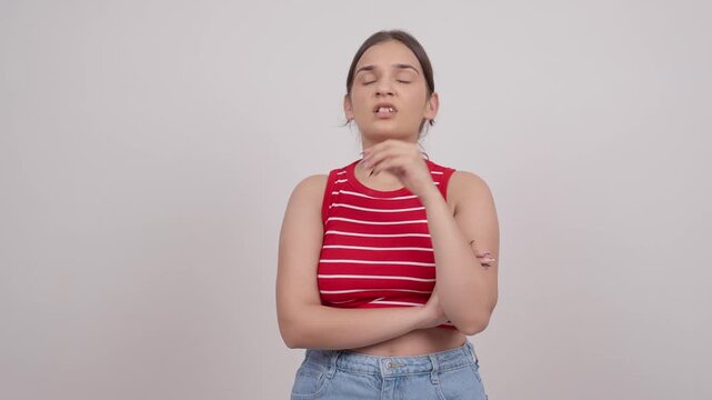 Disappointed Indian Teenage Girl 