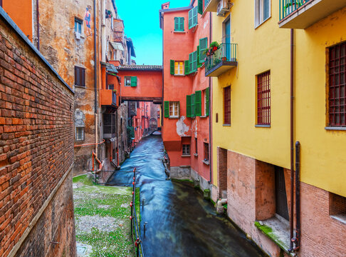 Canale delle Moline in Bologna, Italy 256