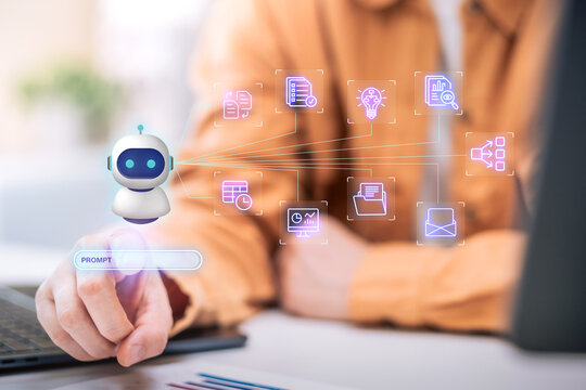Use agentic ai with ai agent using autonomous workflow for automation represents artificial intelligence innovation and digital transformation for business strategy management
