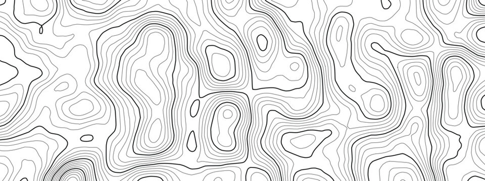 Nautical chart with ocean floor topography and marine currents pattern. Radar map vector graphic for navigation design and world. Exploration topographic sonar scan of sea bottom and ocean.