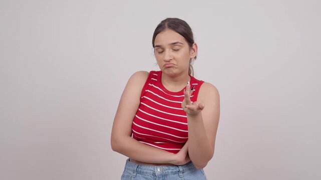 Curious Indian Teenage Girl Looking in Camera