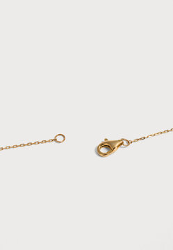 Metal earrings featuring topaz and diamond stones.Chain in  Necklace 
