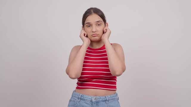 Indian Teenage Girl Saying Sorry