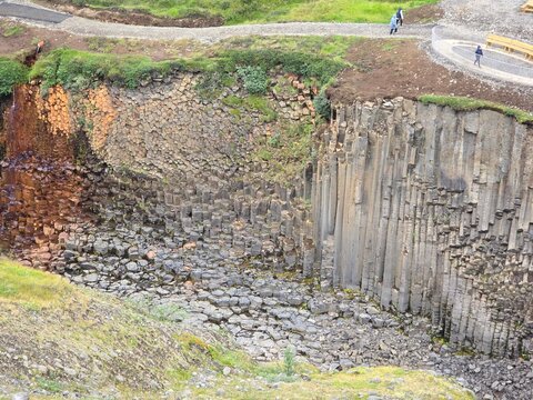 basalt canyon in iceland