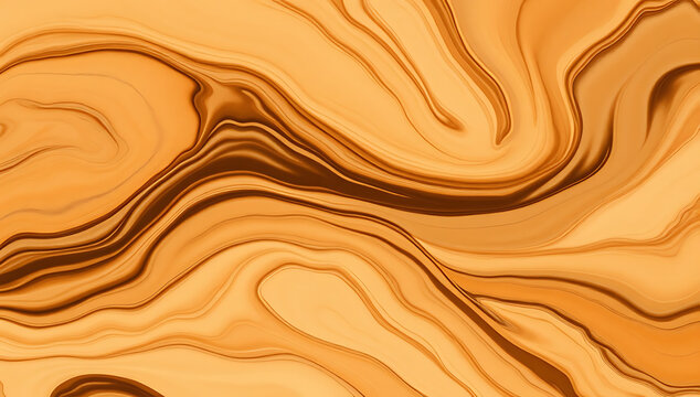 Abstract Sweet Honey Caramel Swirl Seamless Texture Background