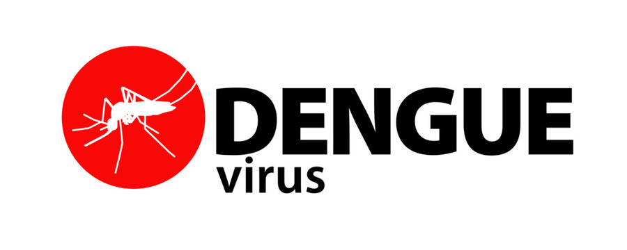 Logo Dengue with mosquito