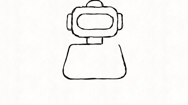 
Colorful humanoid service robot representing modern robotics, automation and smart assistance for hospitality, customer service, public spaces and future technology.