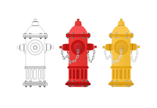 Red Fire Hydrant Emergency Equipment for City Firefighting