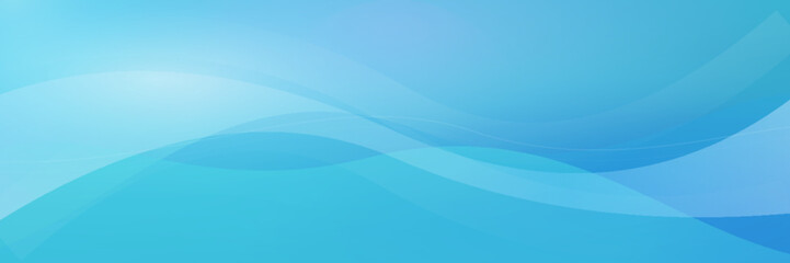 Naklejka premium Abstract light blue wave background with soft flowing curves