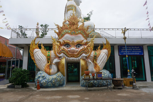 Pathum Thani, Thailand, August 29, 2026. Wat Samuharat Bamrung, formerly known as Wat Plaeng Krabue, was founded in 1919 and is located in Lam Luk Ka, Khlong 9, Pathum Thani Province. This temple has 