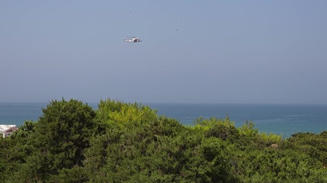 sand dunes that give access to La Barrosa beach in Sancti Petri, Cadiz, Spain